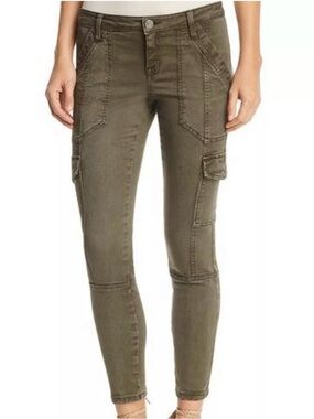 Joie Okana Skinny Cargo Pants in Olive Green. Sz 27.